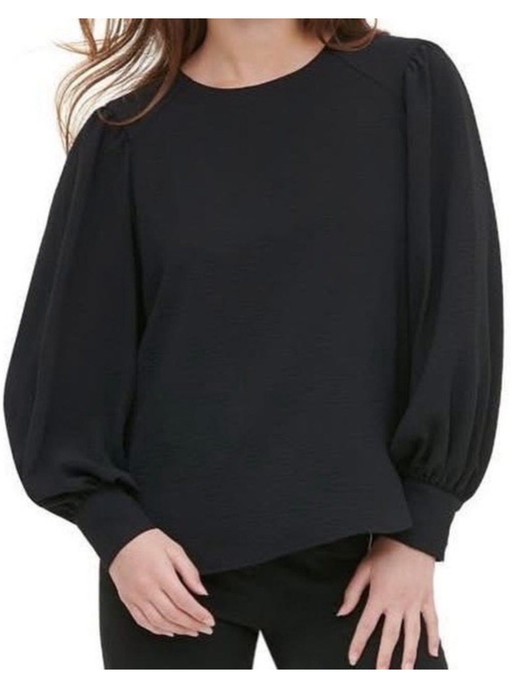 Madewell Black Puff-Sleeve Blouse